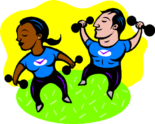 Workout exercise clip art free clipart images