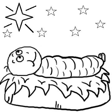 Baby jesus clip art black and white clipart free download