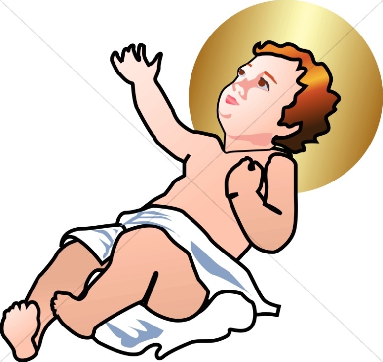 Baby jesus clipart 8