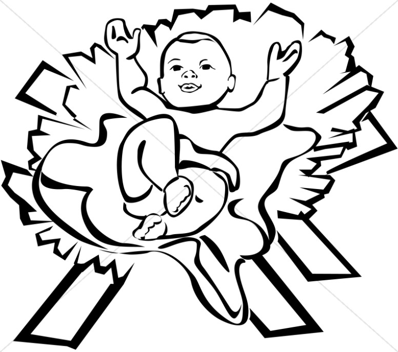 Baby jesus clipart graphics images 4