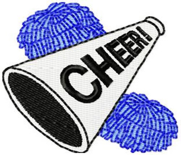 Cheerleading cheer megaphone clipart