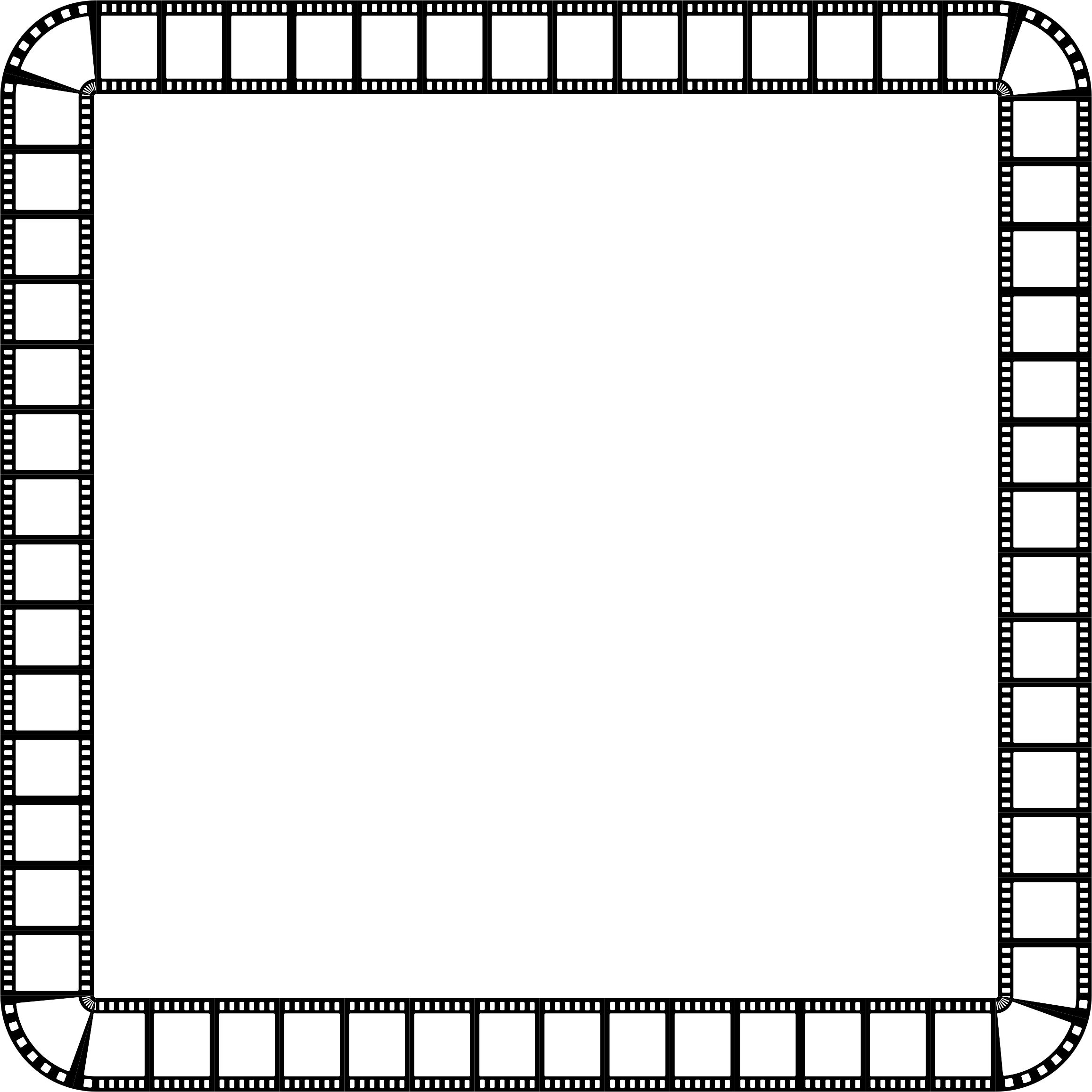 Clipart film strip square frame