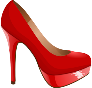 Clipart high heels red shoe clipartfest
