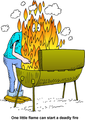 Cookout image cook out flames clipart