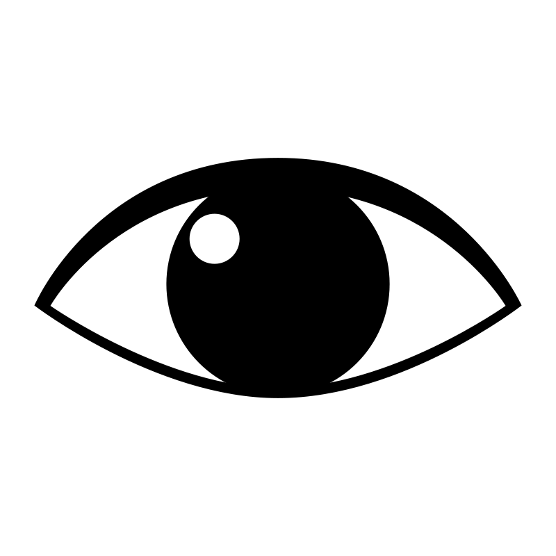 Eyeball eye clip art black and white free clipart images 3
