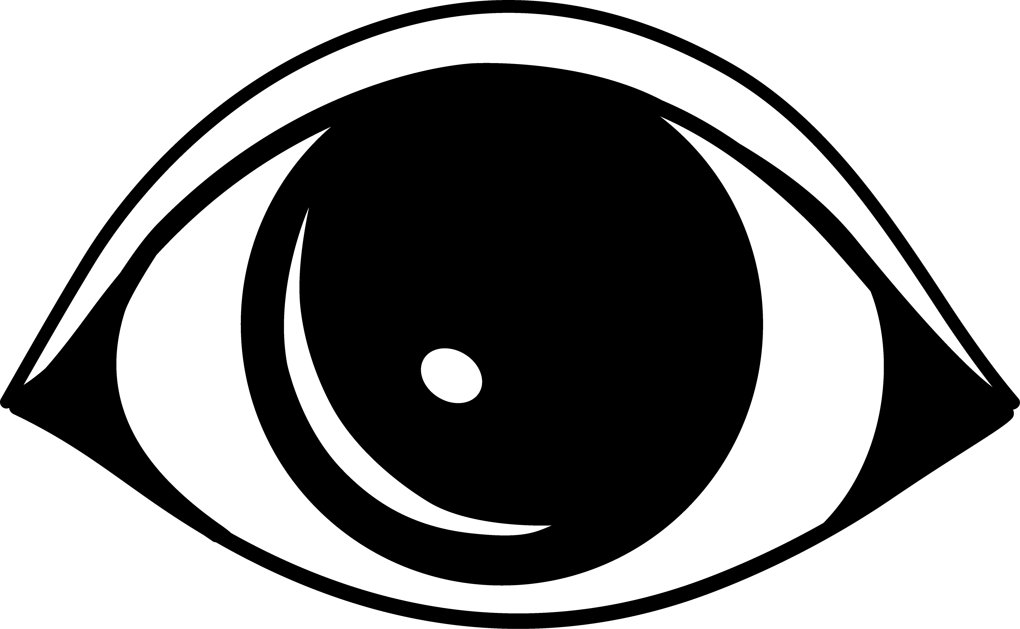 Eyeball eye clip art black and white free clipart images 6