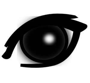 Eyeball eye clipart or cartoon image