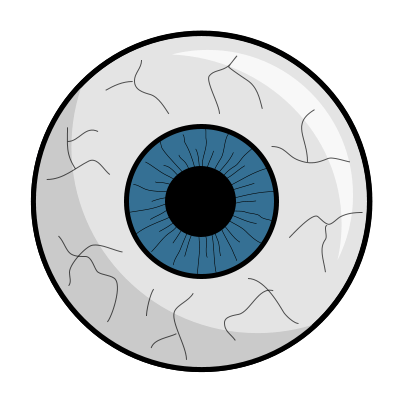 Eyeball scary eye ball clipart 2