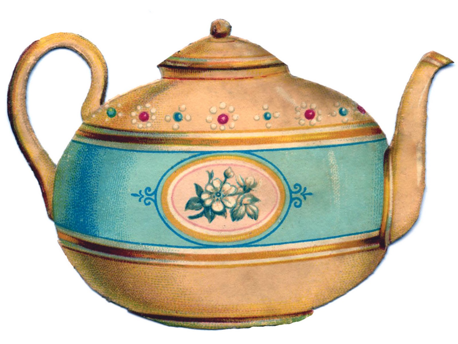 Free vintage teapot clip art the graphics fairy image