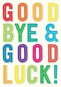 Goodbye and good luck clipart 3 Clipartix