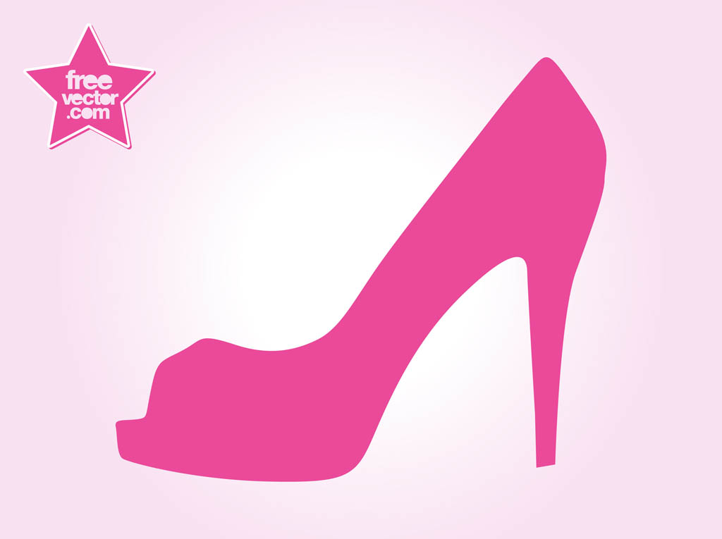 High heel shoe clipart