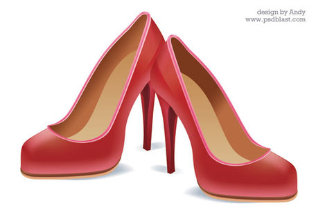 High heel shoe icon vector file clipart