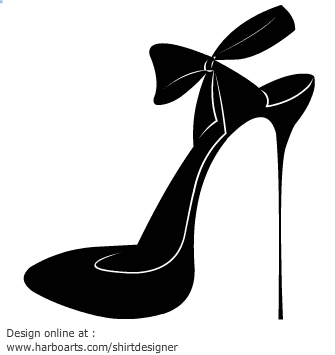 High heel silhouettes clipart
