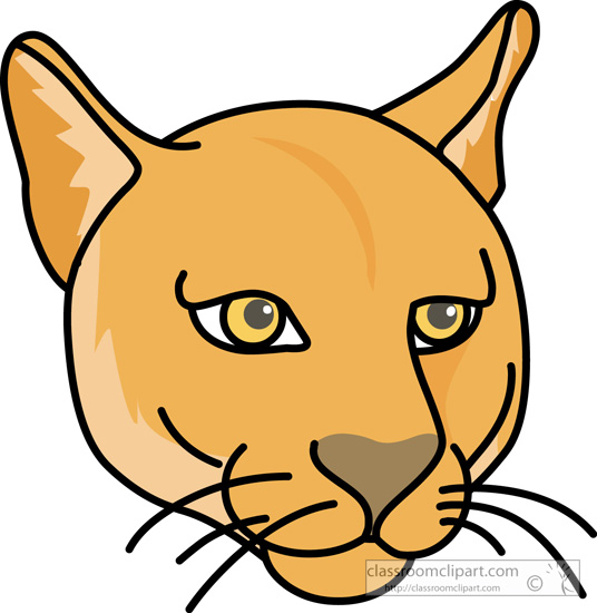 Large cougar clipart