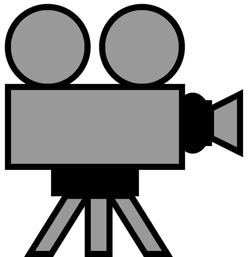 Movie camera and film clipart free images 2