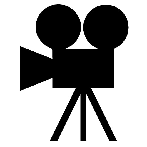 Movie camera clip art 3