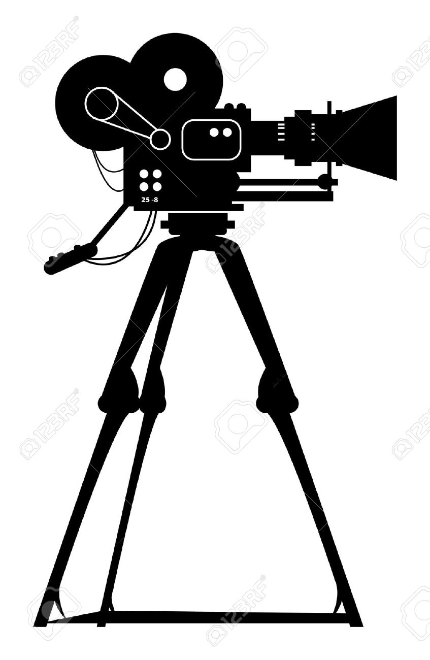 Movie camera film shooting camera clipart