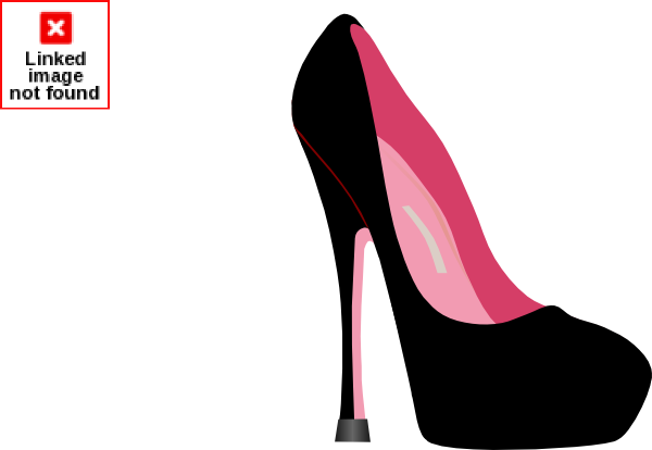 Pink high heels clipart