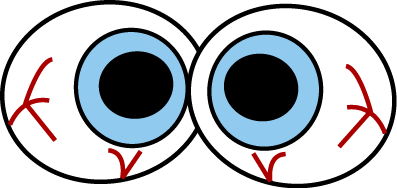 Red eyeball clipart free images