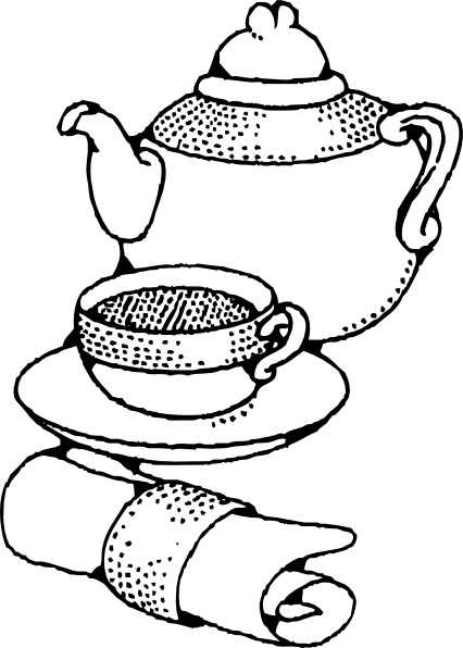 Teapot and cup clip art free vector in open office drawing svg