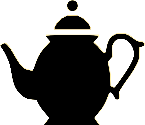 Teapot clip art outline free clipart images 2