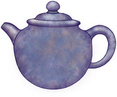 Teapot clip art coloring page - Clipartix