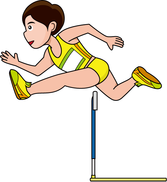 Track and field sport track clipart