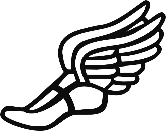 Track and field symbol cliparts