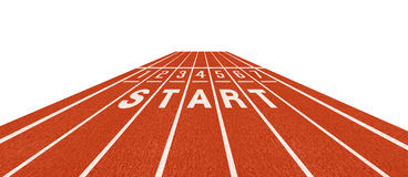 Track and field track lanes clipart