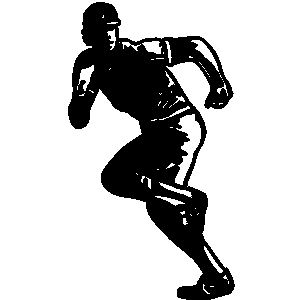 Baseball player running clipart free images 4
