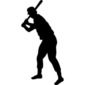 Baseball player silhouette clipart clipartfest