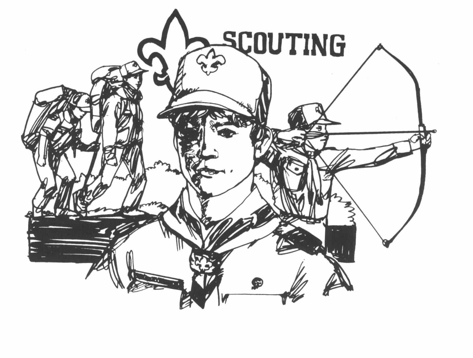 Boy scout border clipart 2