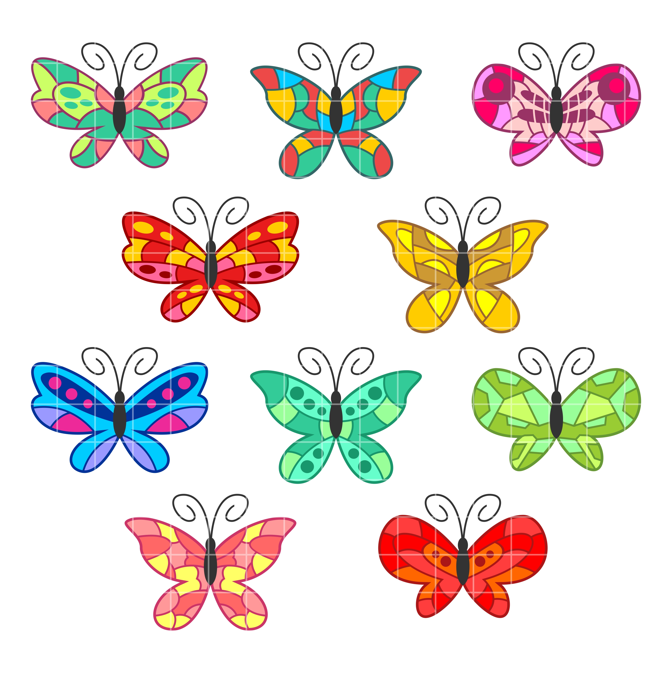 Butterflies colorful butterfly designs clipart clipartfest