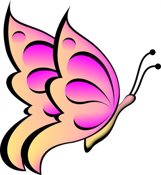 Butterflies pink butterfly clipart free images 2