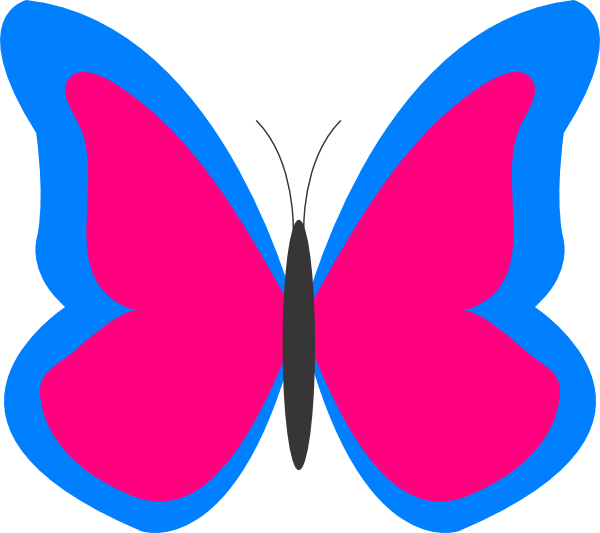 Butterflies pink butterfly clipart free images 4