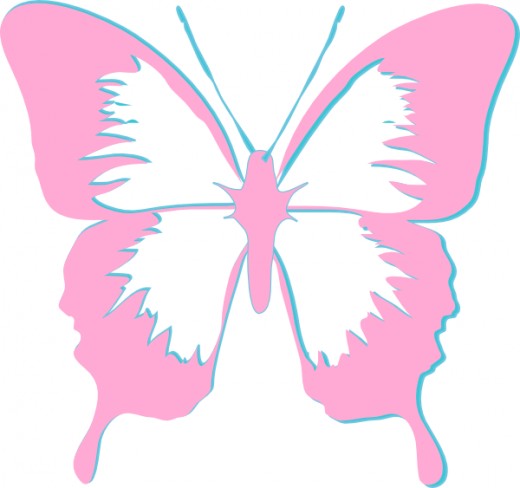 Butterflies pink butterfly clipart free images 6