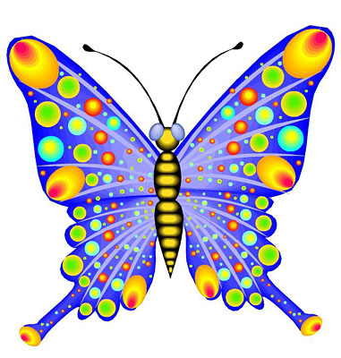 Colorful butterflies clipart clipartfox 5