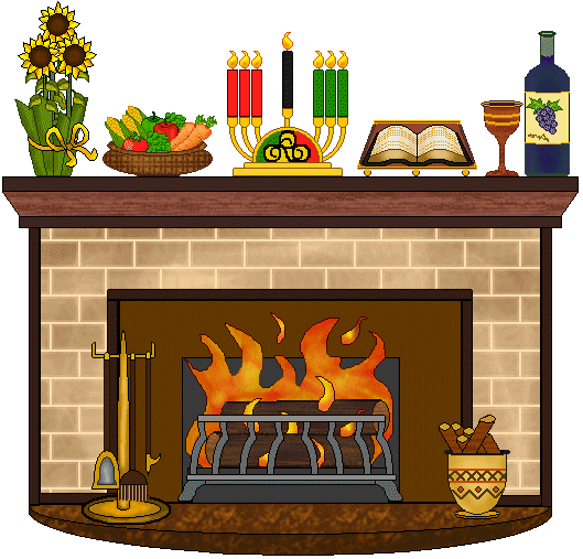 Fireplace clipart 4