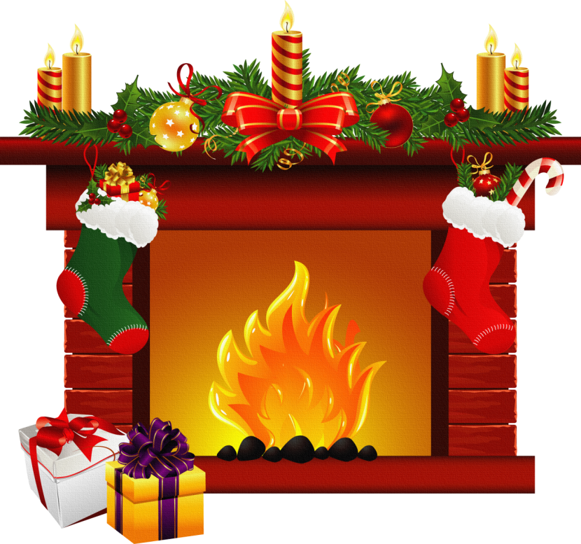 Fireplace clipart 6
