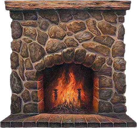 Fireplace clipart 7