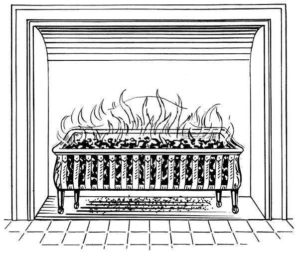Fireplace clipart black and white fireplace clip art images