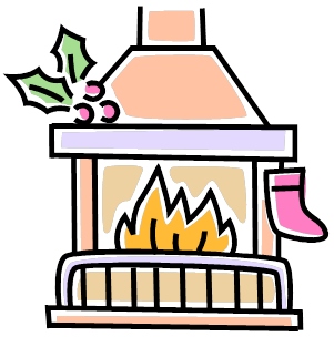 Fireplace free clipart images