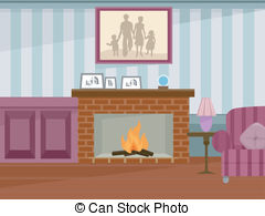 Fireplace vector clip art images 3 clipart