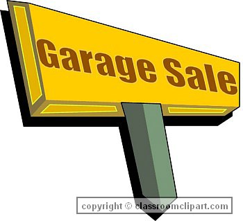 Garage sale clipart hostted