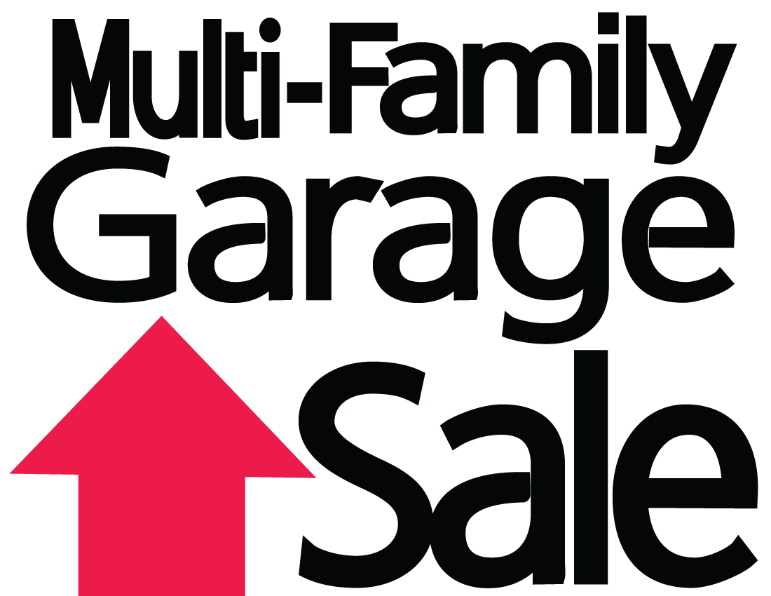 Garage sale sale multi family yard clipart