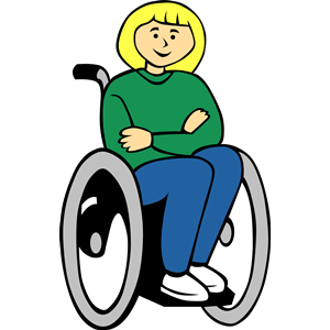 Girl in wheelchair clipart cliparts of free