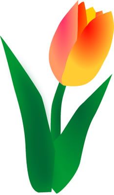 Tulip spring and ps on clip art