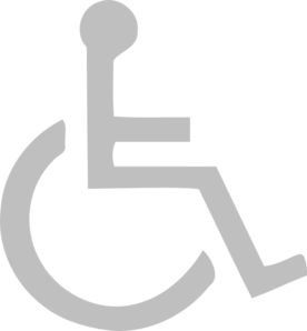 Wheelchair clip art at clker vector image