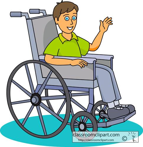 Wheelchair elderly clipart