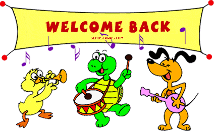 Animated welcome back clipart